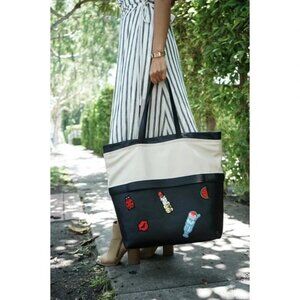 Thale Blanc Convertible Leather Tote